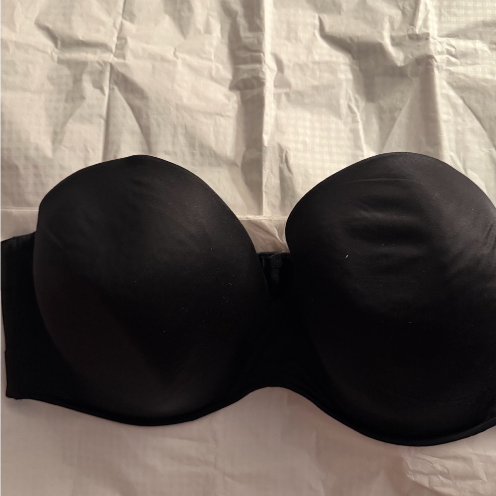 Cacique Black Strapless Bra size 46ddd
